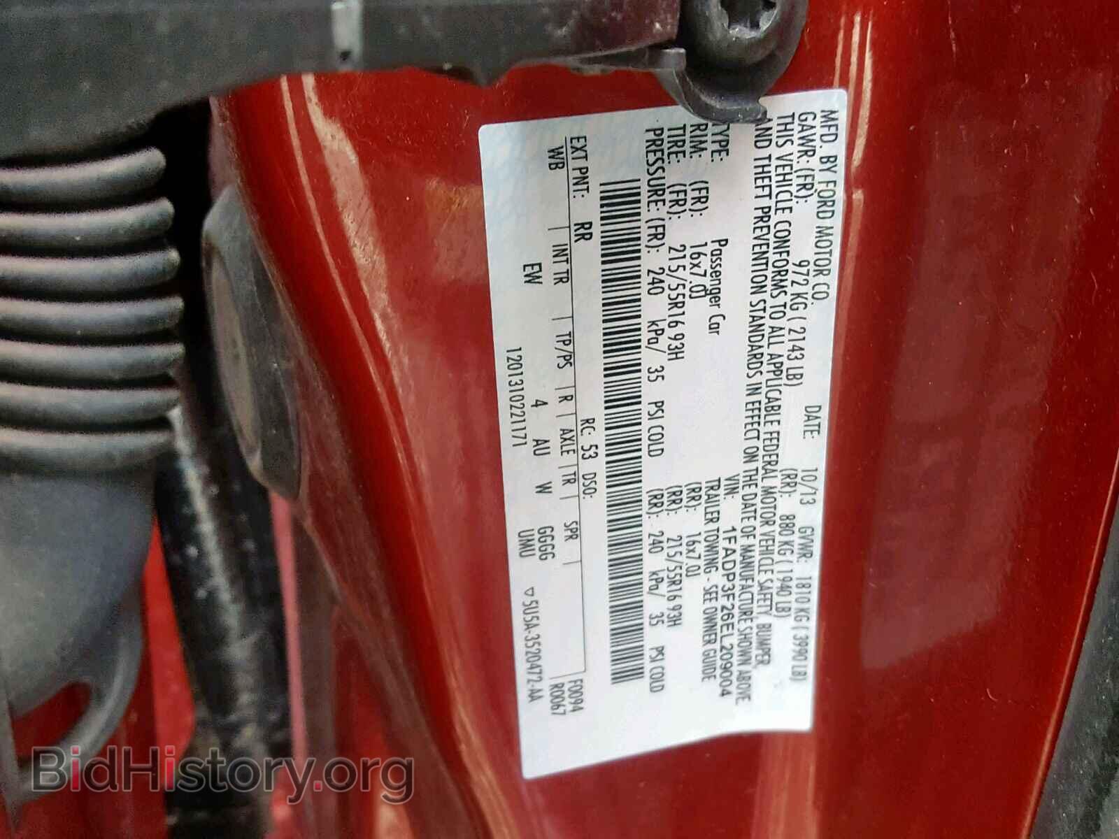 2014 FORD FOCUS SE - VIN: 1FADP3F26EL209004 - Фото 10