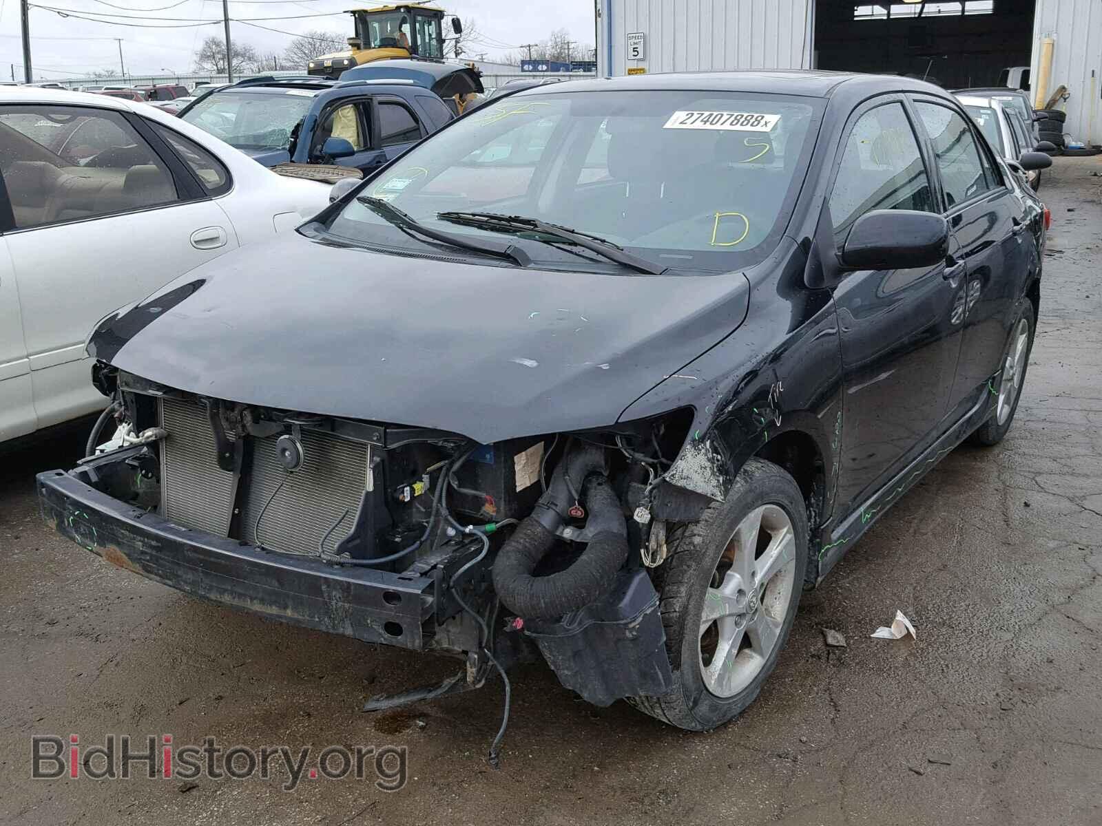 2011 TOYOTA COROLLA BA - VIN: 2T1BU4EE0BC604603 - Фото 2