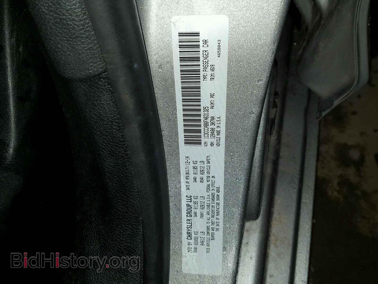 2015 CHRYSLER 200 - VIN: 1C3CCCAB6FN631325 - Photo 10