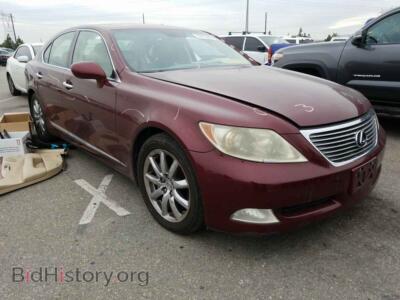 2007 Lexus LS460 LS 460, красный — VIN JTHBL46F375011461, Copart
