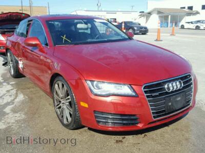 2012 Audi A7 A7 Premium, красный — VIN WAUYGAFC2CN077575, Copart