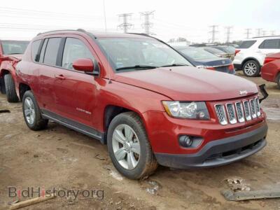 2016 Jeep COMPASS LA, красный — VIN 1C4NJDEBXGD758547, Copart