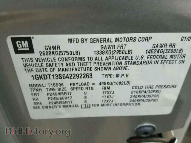 2004 GMC ENVOY - VIN: 1GKDT13S642292263 - Фото 10