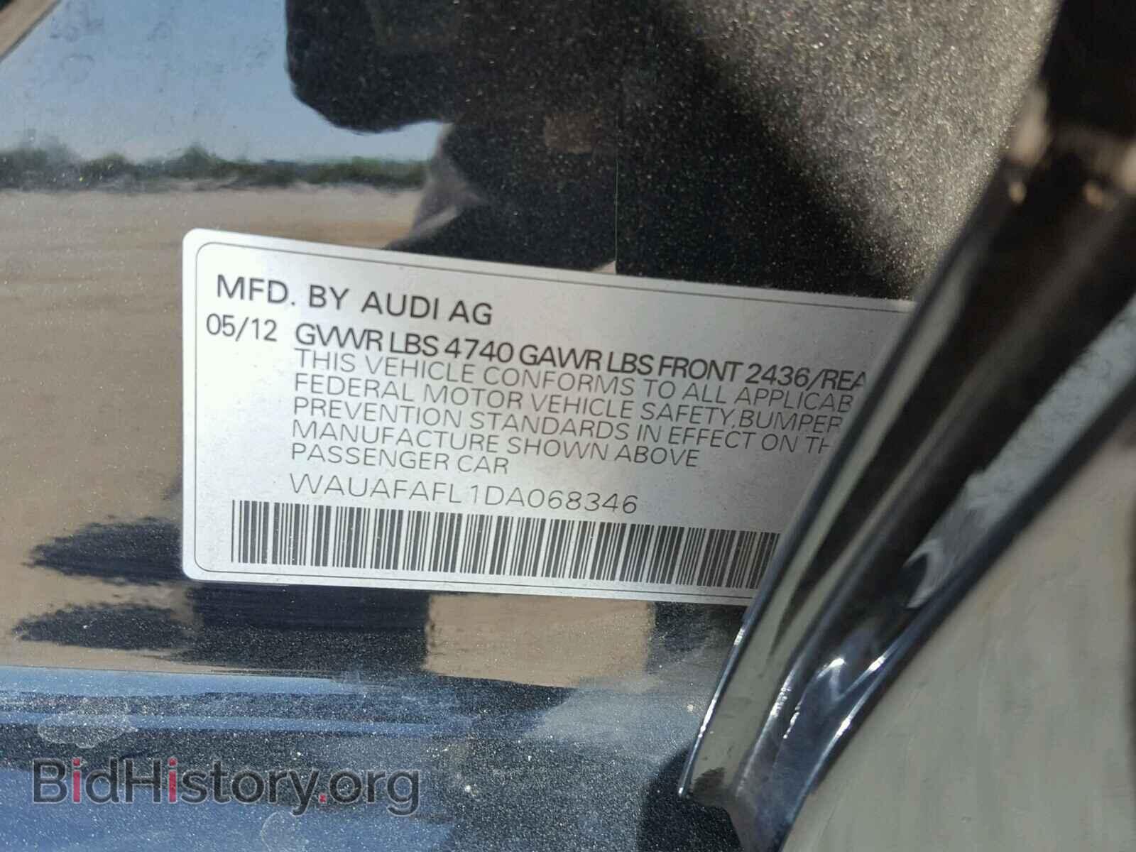 2013 AUDI A4 - VIN: WAUAFAFL1DA068346 - Фото 10