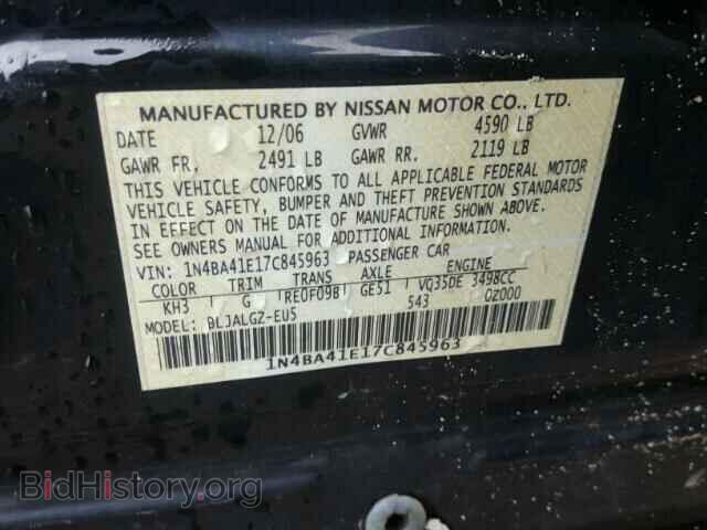 2007 NISSAN MAXIMA - VIN: 1N4BA41E17C845963 - Фото 10