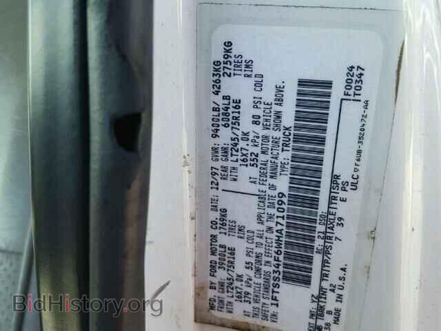 1998 FORD ECONOLINE - VIN: 1FTSS34F6WHA71099 - Photo 10