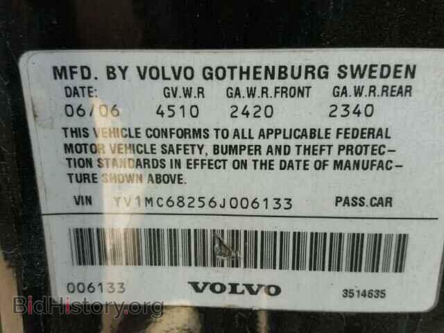 2006 VOLVO C70 - VIN: YV1MC68256J006133 - Фото 10