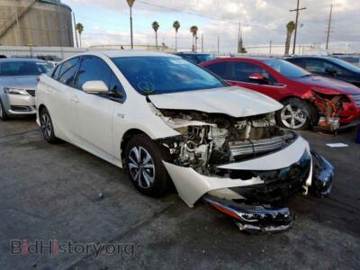 2017 Toyota PRIUS Prius Prim, white — VIN JTDKARFPXH3001973, Copart