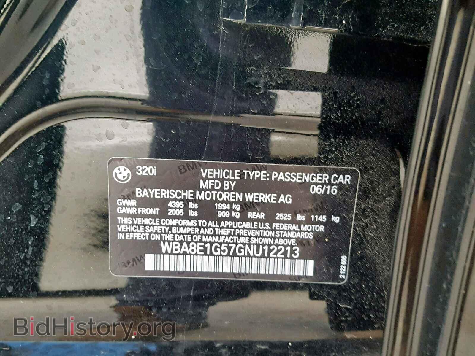 2016 BMW 3 SERIES - VIN: WBA8E1G57GNU12213 - Фото 10