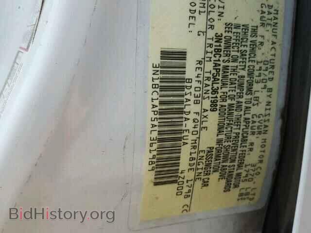 2010 NISSAN VERSA - VIN: 3N1BC1AP5AL361989 - Photo 10