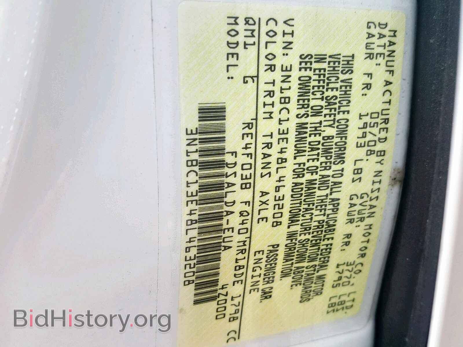 2008 NISSAN VERSA - VIN: 3N1BC13E48L463208 - Фото 10