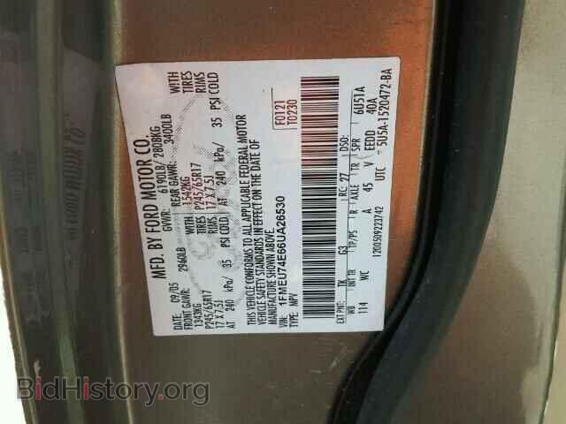 2006 FORD EXPLORER - VIN: 1FMEU74E66UA26530 - Photo 10