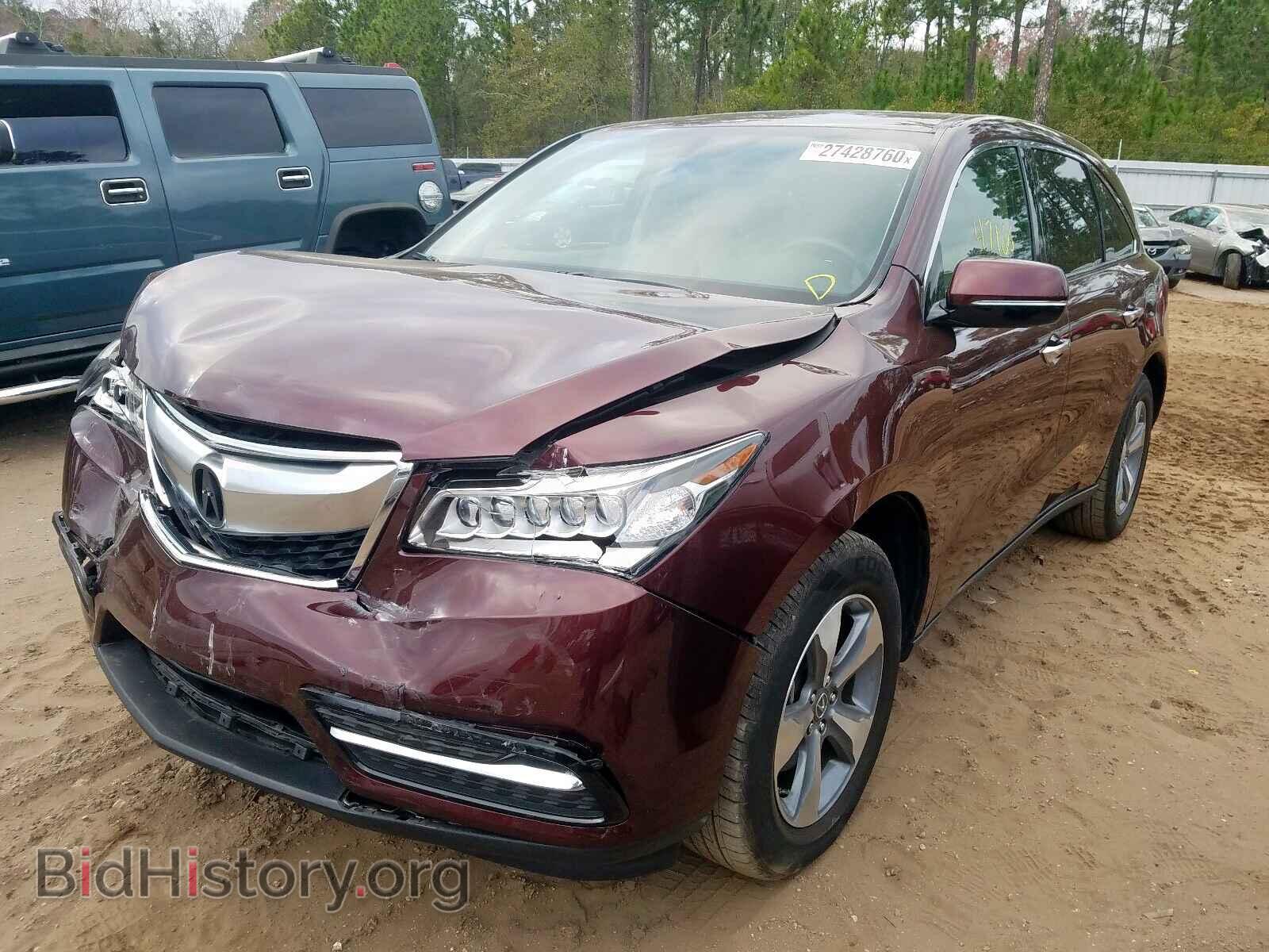 2016 ACURA MDX - VIN: 5FRYD3H26GB011903 - Фото 2