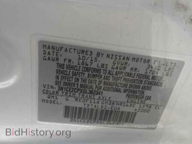 2016 NISSAN VERSA - VIN: 3N1CE2CPXGL362341 - Фото 10