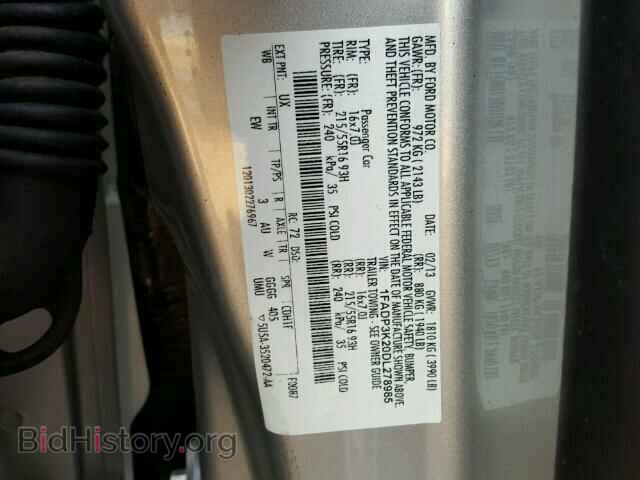 2013 FORD FOCUS - VIN: 1FADP3K20DL278985 - Фото 10