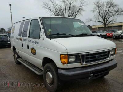 2007 Ford ECONOLINE, white — VIN 1FTNE24W37DA49083, Copart