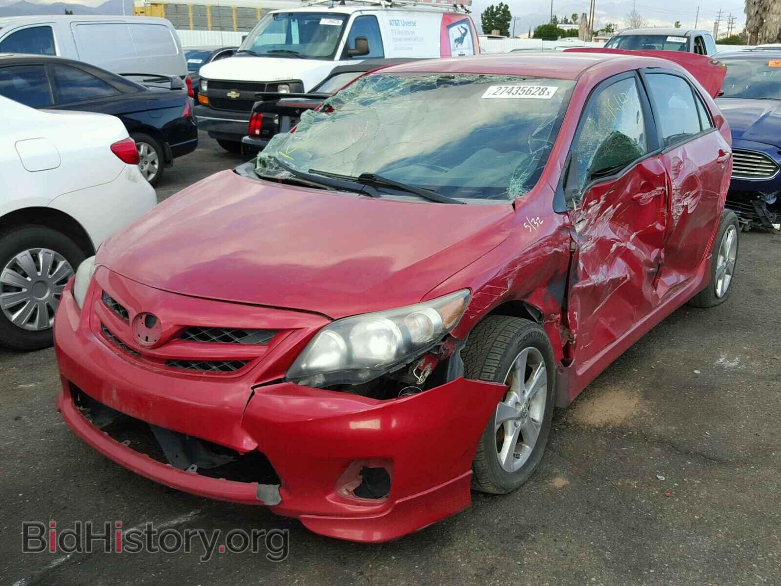2011 TOYOTA COROLLA BA - VIN: 2T1BU4EE1BC577685 - Фото 2