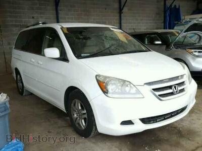 2005 Honda ODYSSEY Odyssey EX, белый — VIN 5FNRL38465B407420, Copart