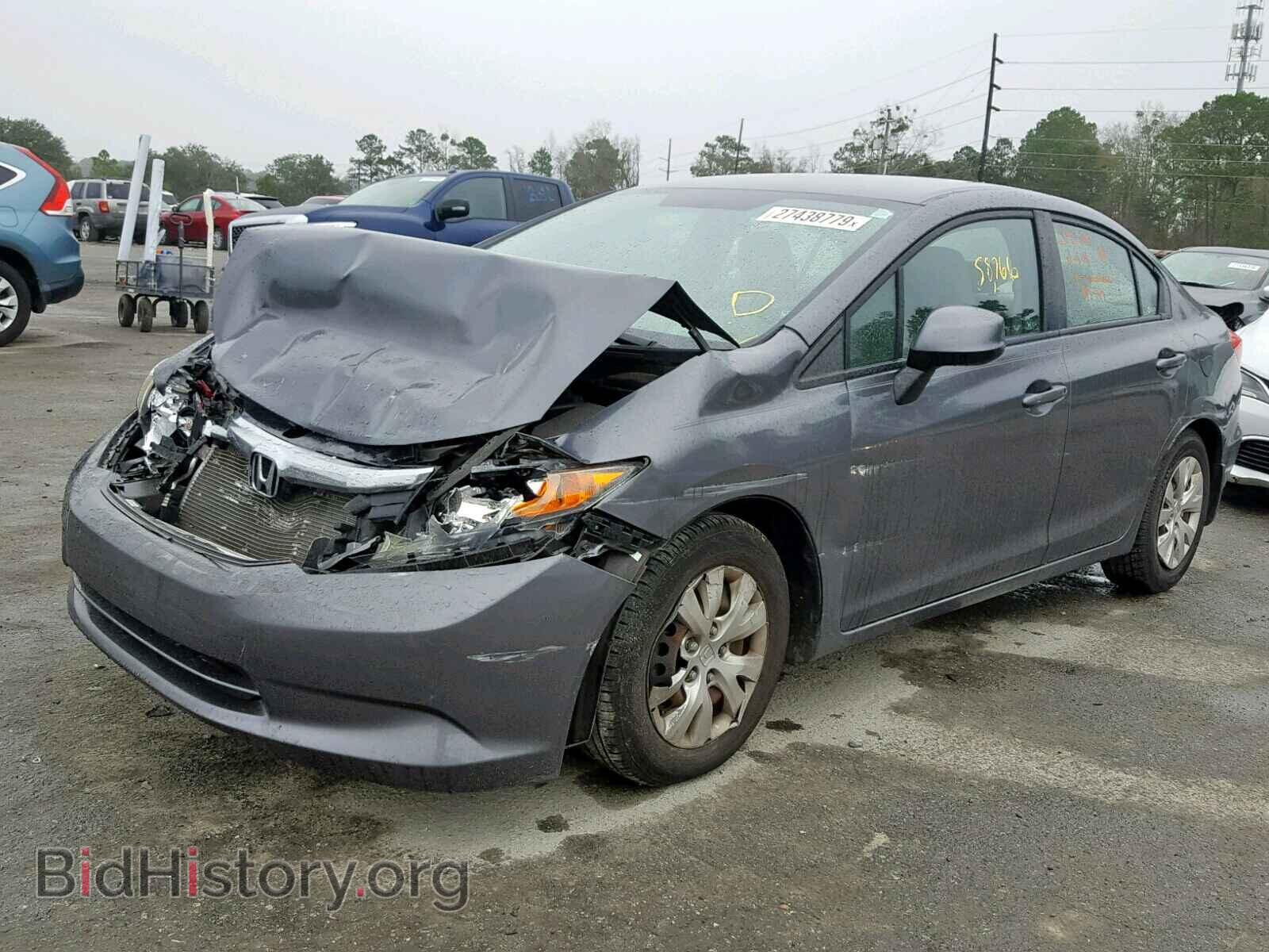 2012 HONDA CIVIC LX - VIN: 19XFB2F57CE026741 - Фото 2