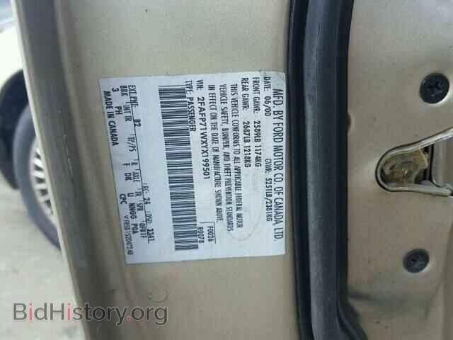 2000 FORD CROWN VIC - VIN: 2FAFP71WXYX199501 - Фото 10