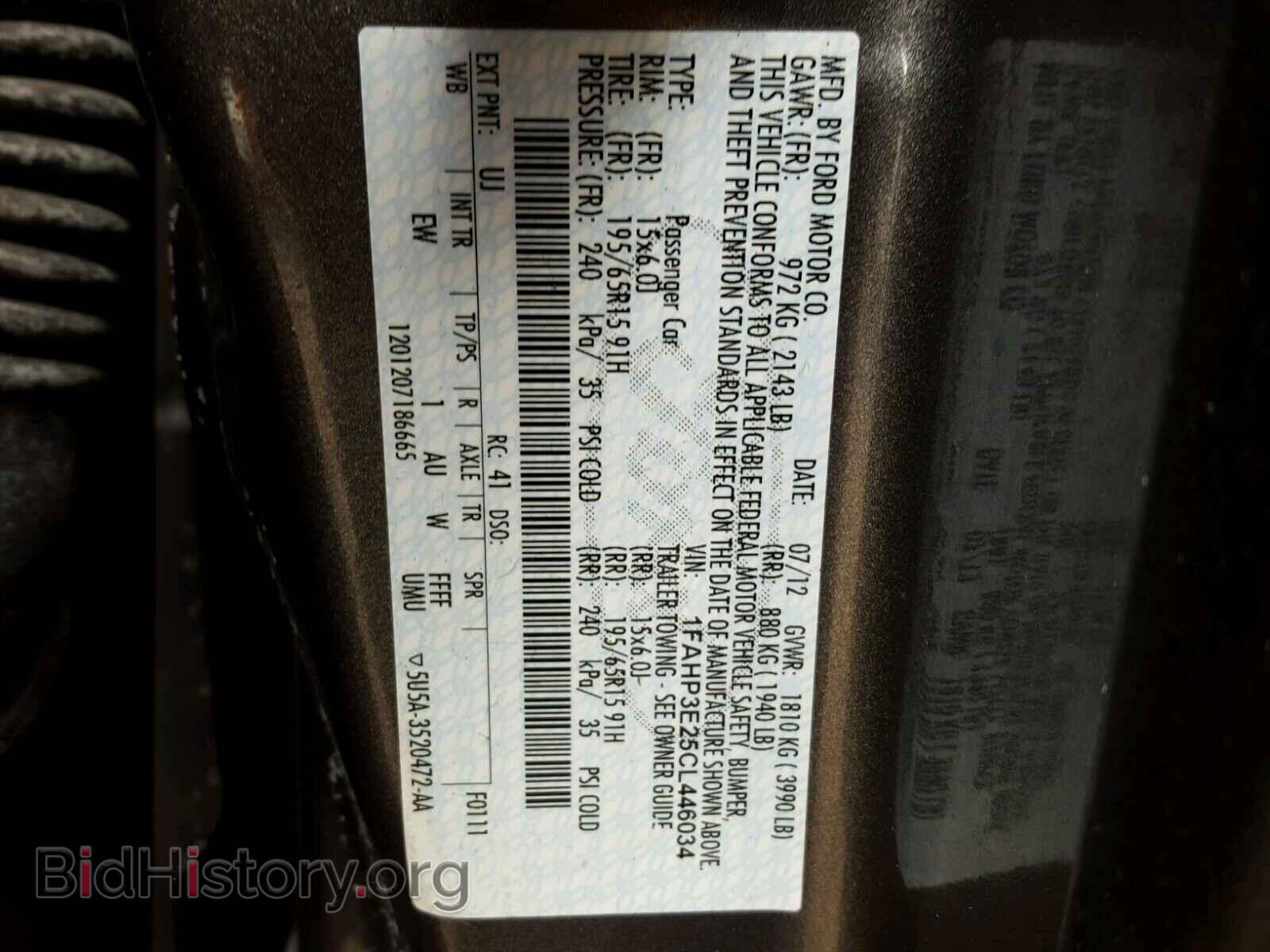 2012 FORD FOCUS - VIN: 1FAHP3E25CL446034 - Photo 10