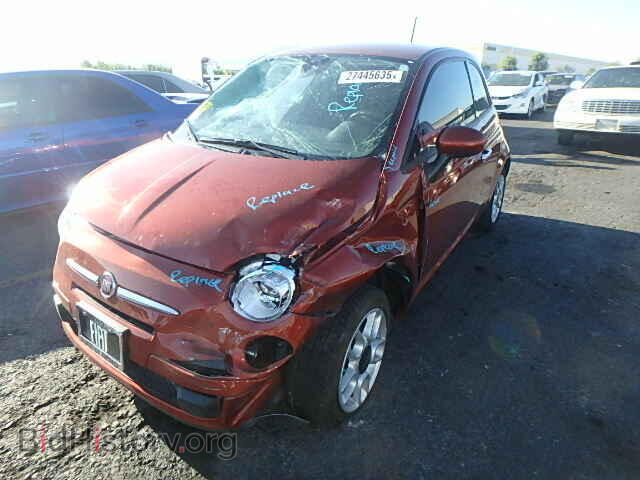 2015 FIAT 500 - VIN: 3C3CFFAR2FT528280 - Фото 2