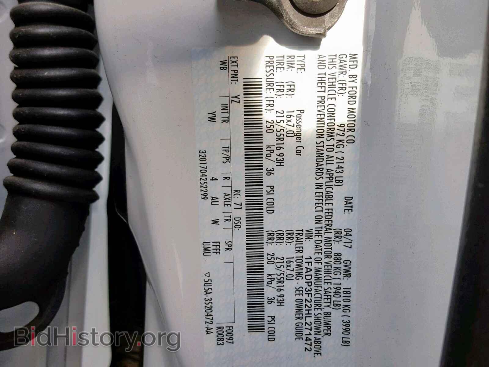 2017 FORD FOCUS SE - VIN: 1FADP3F22HL271472 - Фото 10