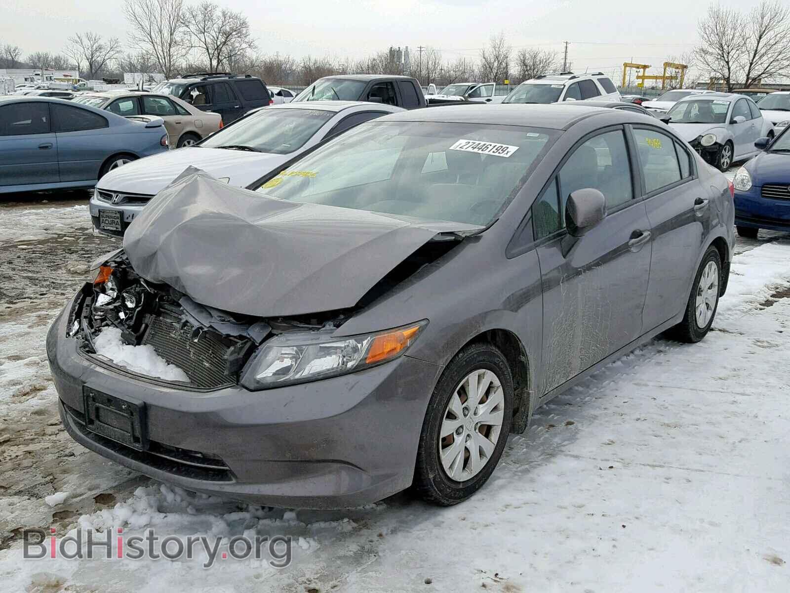 2012 HONDA CIVIC LX - VIN: 19XFB2F59CE109426 - Фото 2