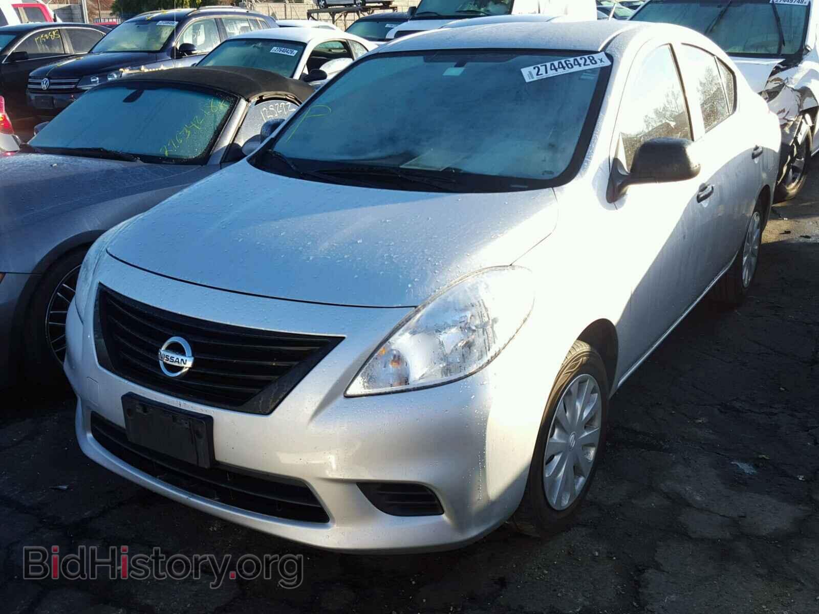 2014 NISSAN VERSA - VIN: 3N1CN7AP2EL857274 - Фото 2