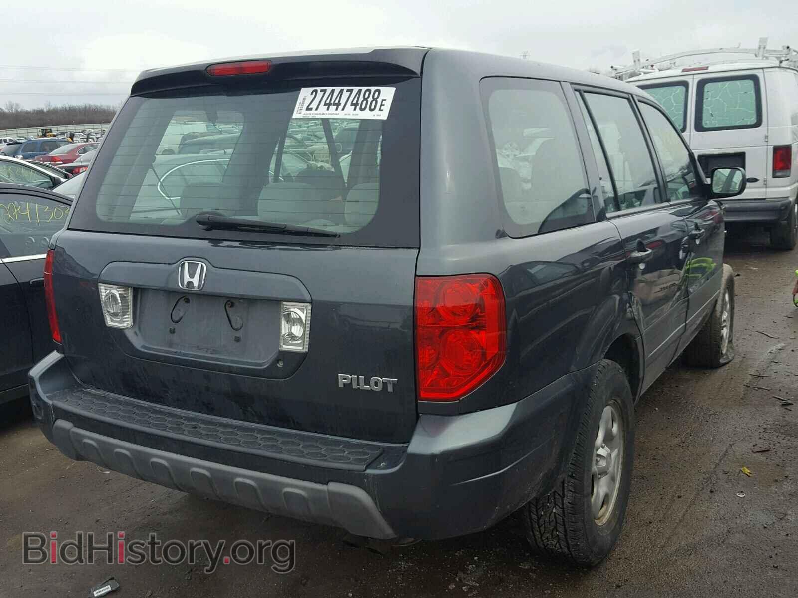 2005 HONDA PILOT - VIN: 2HKYF18155H550695 - Фото 4