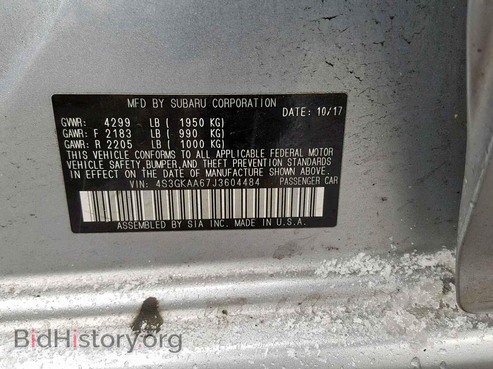 2018 SUBARU IMPREZA - VIN: 4S3GKAA67J3604484 - Фото 10