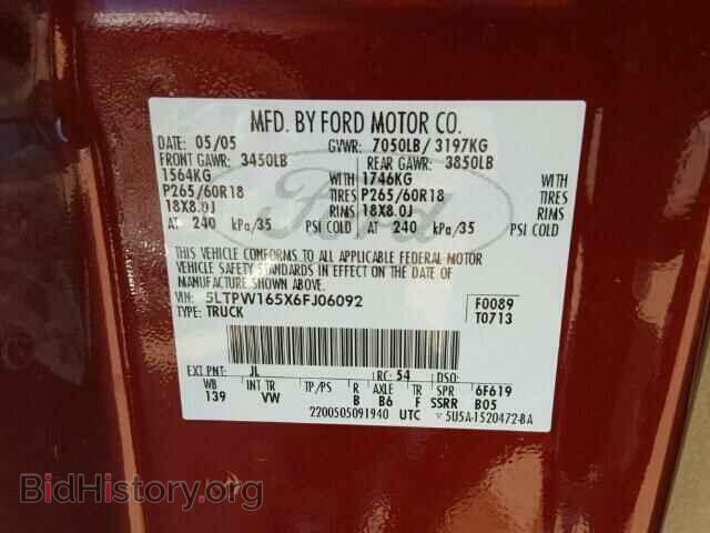 2006 LINCOLN MARK LT - VIN: 5LTPW165X6FJ06092 - Photo 10