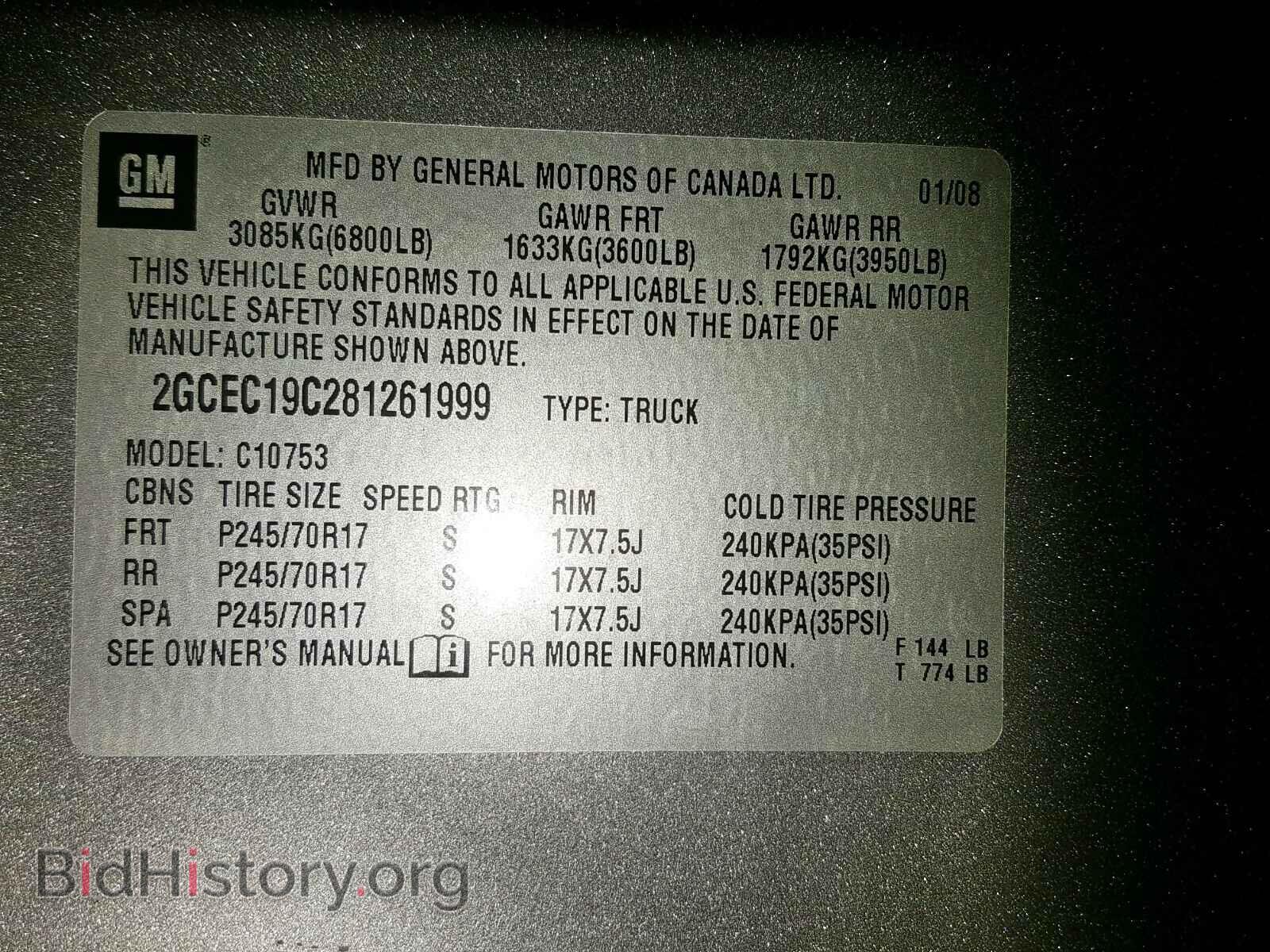 2008 CHEVROLET SILVERADO - VIN: 2GCEC19C281261999 - Фото 10