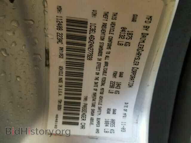 2004 CHRYSLER SEBRING - VIN: 1C3EL46X24N277920 - Фото 10