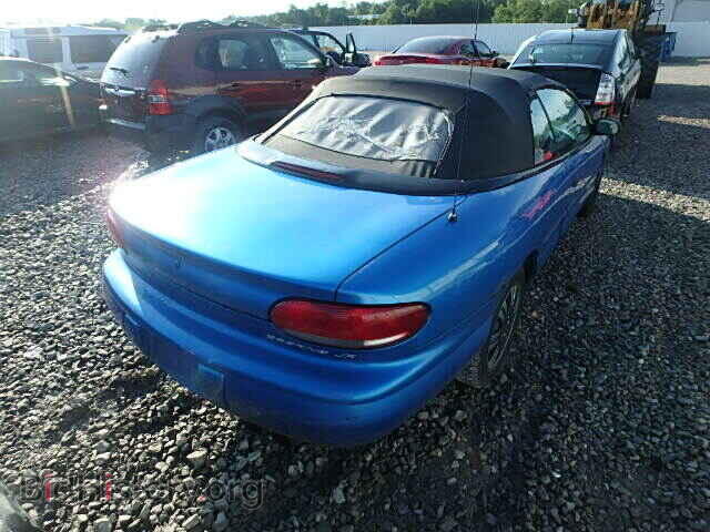 1998 CHRYSLER SEBRING - VIN: 3C3EL45H9WT273764 - Фото 4