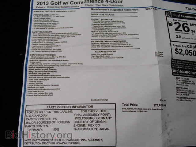 2013 VOLKSWAGEN GOLF - VIN: WVWDB7AJ0DW089616 - Фото 9