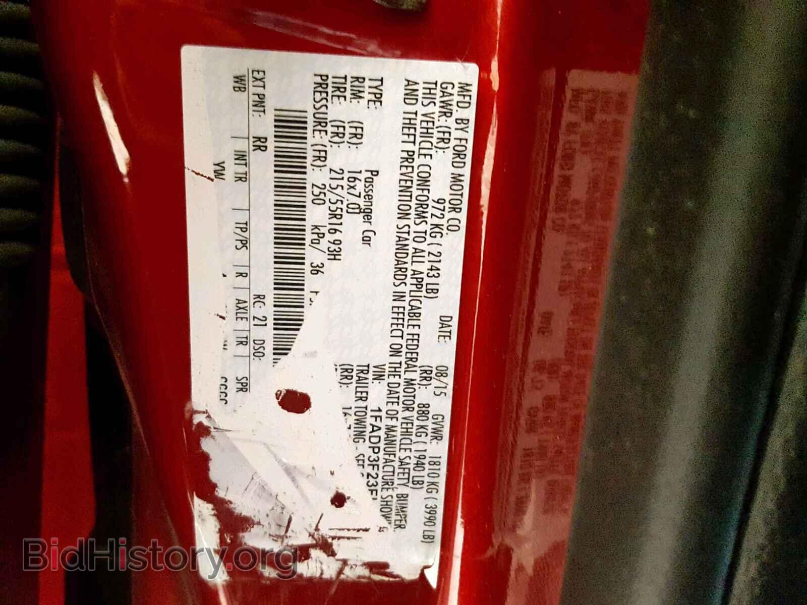 2015 FORD FOCUS SE - VIN: 1FADP3F23FL372453 - Фото 10