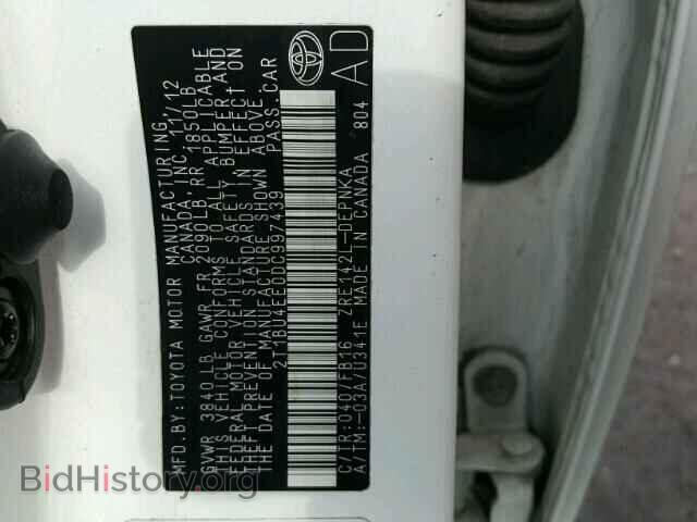 2013 TOYOTA COROLLA BA - VIN: 2T1BU4EE0DC997439 - Фото 10