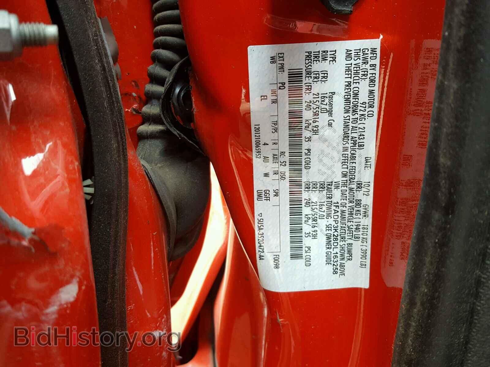 2013 FORD FOCUS - VIN: 1FADP3K28DL163258 - Фото 10