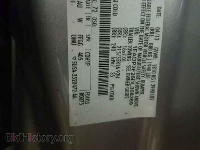 2013 FORD FOCUS - VIN: 1FADP3F26DL308369 - Фото 10