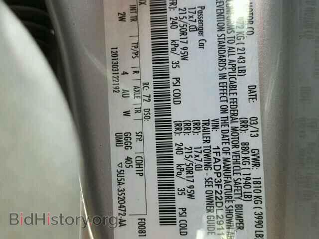 2013 FORD FOCUS - VIN: 1FADP3F22DL291117 - Photo 10