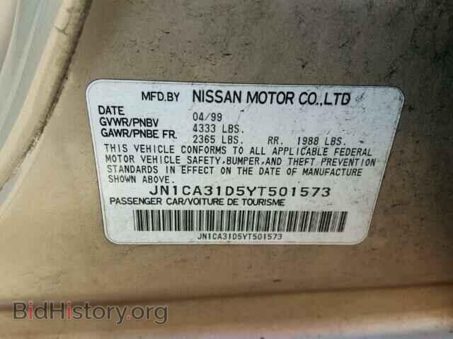 2000 NISSAN MAXIMA - VIN: JN1CA31D5YT501573 - Фото 10