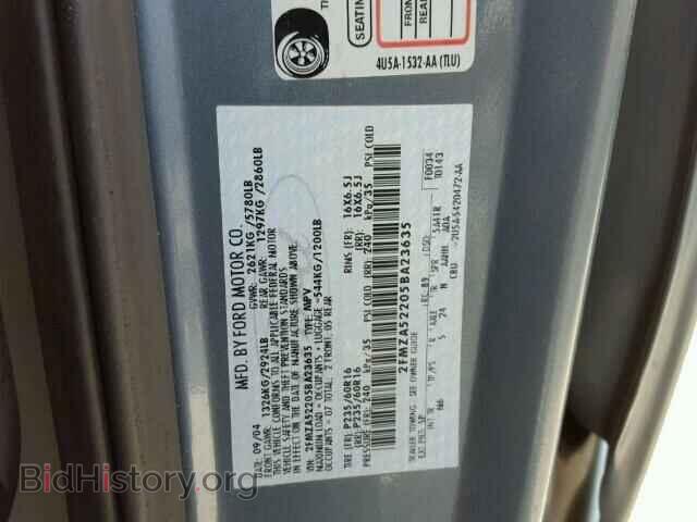 2005 FORD FREESTAR - VIN: 2FMZA52205BA23635 - Фото 10