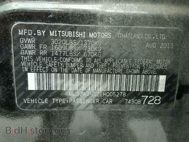 2014 MITSUBISHI MIRAGE - VIN: ML32A3HJ2EH005278 - Фото 10