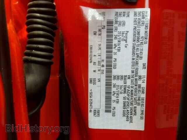 2014 FORD FOCUS - VIN: 1FADP3F25EL450469 - Фото 10
