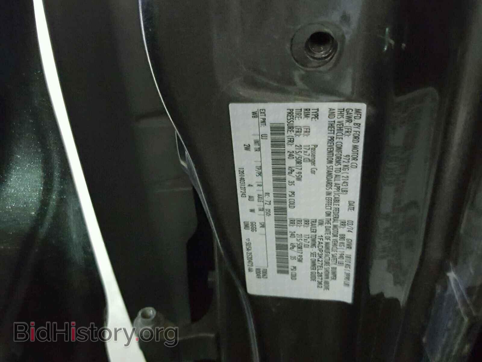 2014 FORD FOCUS - VIN: 1FADP3K27EL287362 - Фото 10