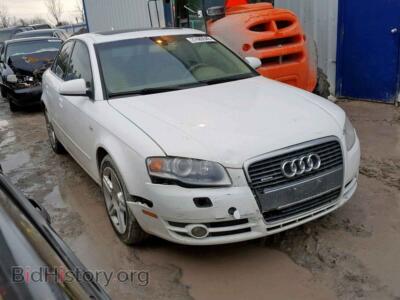2007 Audi A4 A4 2.0T QU, белый — VIN WAUDF78E47A148520, Copart