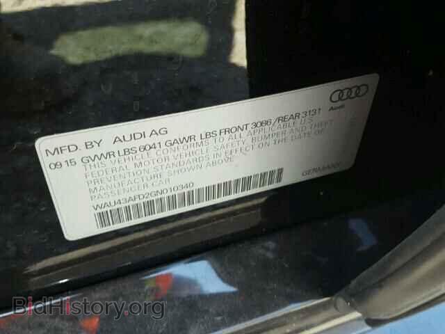 2016 AUDI A8 - VIN: WAU43AFD2GN010340 - Фото 10