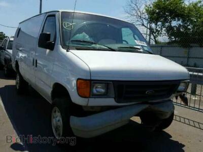 2007 Ford ECONOLINE, white — VIN 1FTNS24W37DA56477, Copart