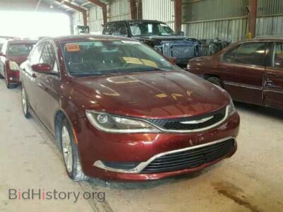 2015 Chrysler 200 200 Limite, красный — VIN 1C3CCCAB8FN520940, Copart